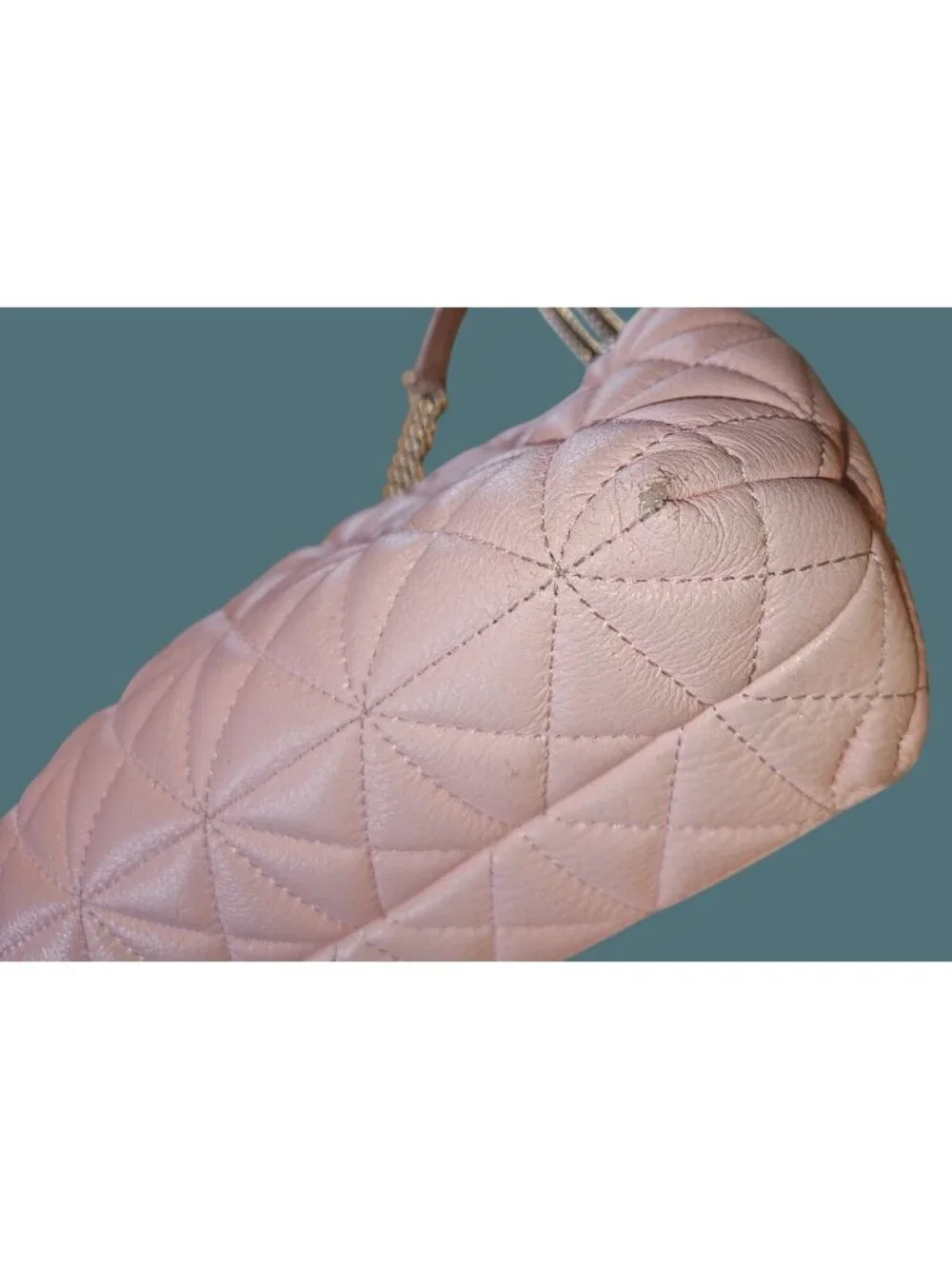 Kate Spade Leather Pink Quilted Classic Feminine Quiet Luxury Shoulder Chain Bag